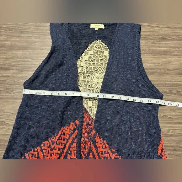 Umgee Boho Cardigan Vest Size 1XL - Picture 3 of 7